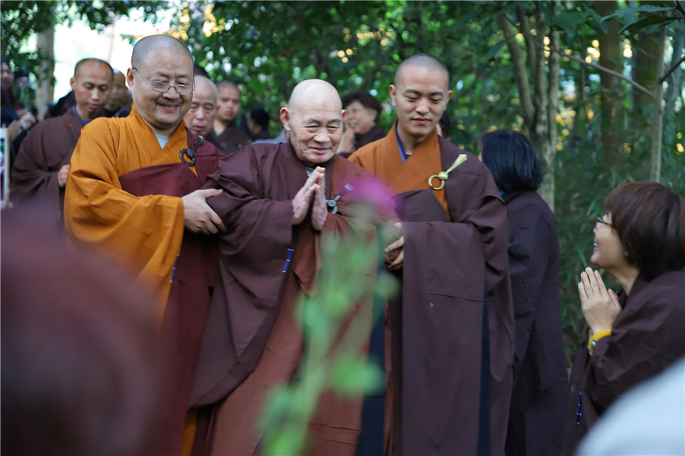 桐柏山清泉禅寺印生法师关期圆满云门寺方丈明向大和尚主持出关仪式