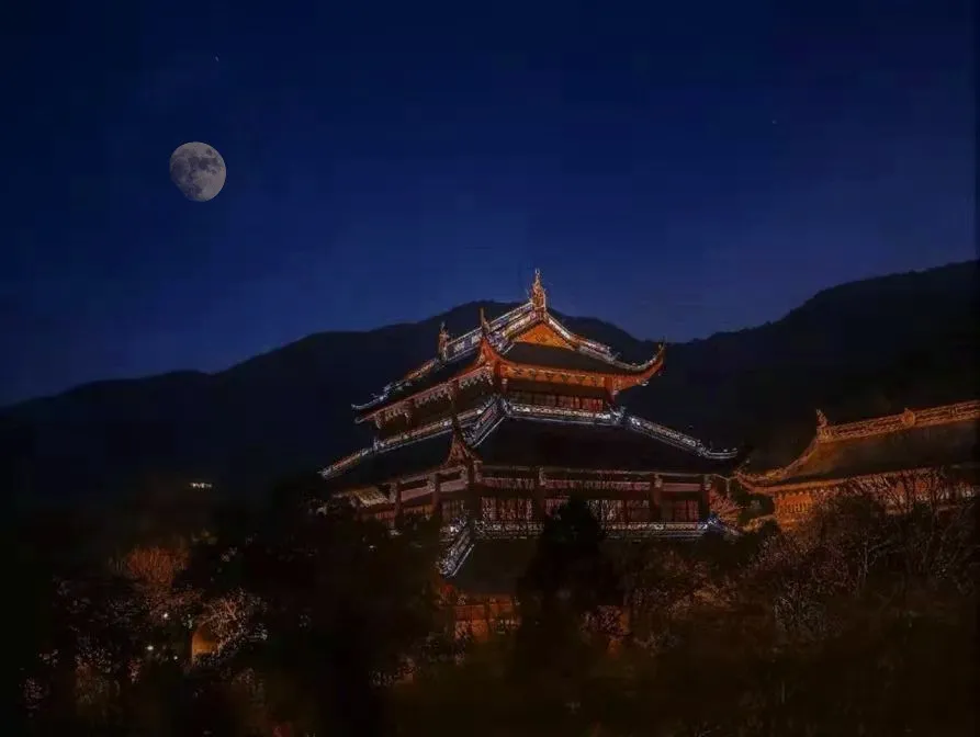 清光朗照 心月孤圆——杭州灵隐寺举办辛丑中秋普茶晚会（图）