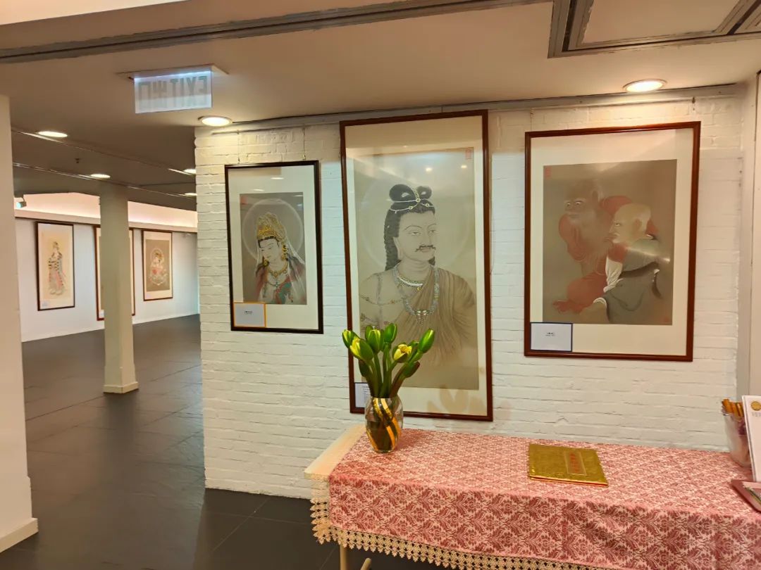 姜雪雁佛教绘画慈善画展在香港饶宗颐文化馆举行